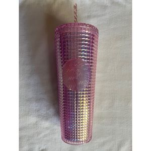 Starbucks Pink Grid Tumbler